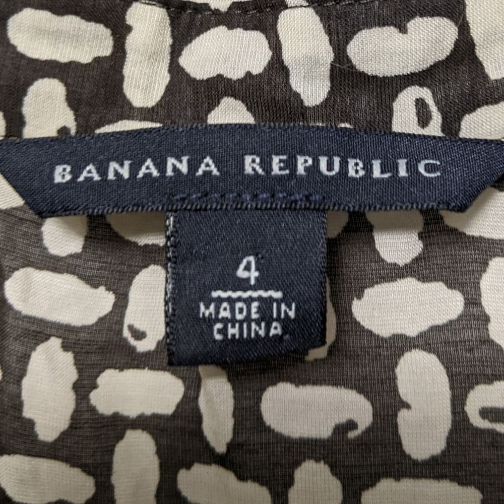 BANANA REPUBLIC Silk Cotton Sheer Midi Dress 4 - Picture 4 of 7
